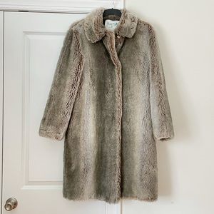 “Mob Wife” Custom Faux Fur Coat With Silk Lining